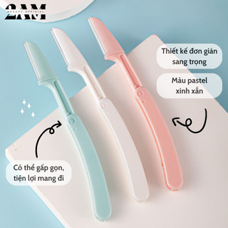 Dao tỉa lông mày dao cạo lông mày dao tỉa chân mày định hình chân mày dạng gập an toàn tiện lợi dễ sử dụng