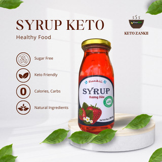 Syrup keto zankii (cho người ăn bún nưa keto, eat clean, gymer, lowcarb, tiểu đường) [siro không đường]