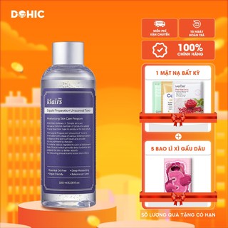 Nước Hoa Hồng Không mùi Làm Mềm Da Klairs Supple Preparation Unscented Toner 180ml