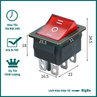 Công tắc bập bênh 16a 6 chân 3 chế độ on-off-on kcd4 250vac