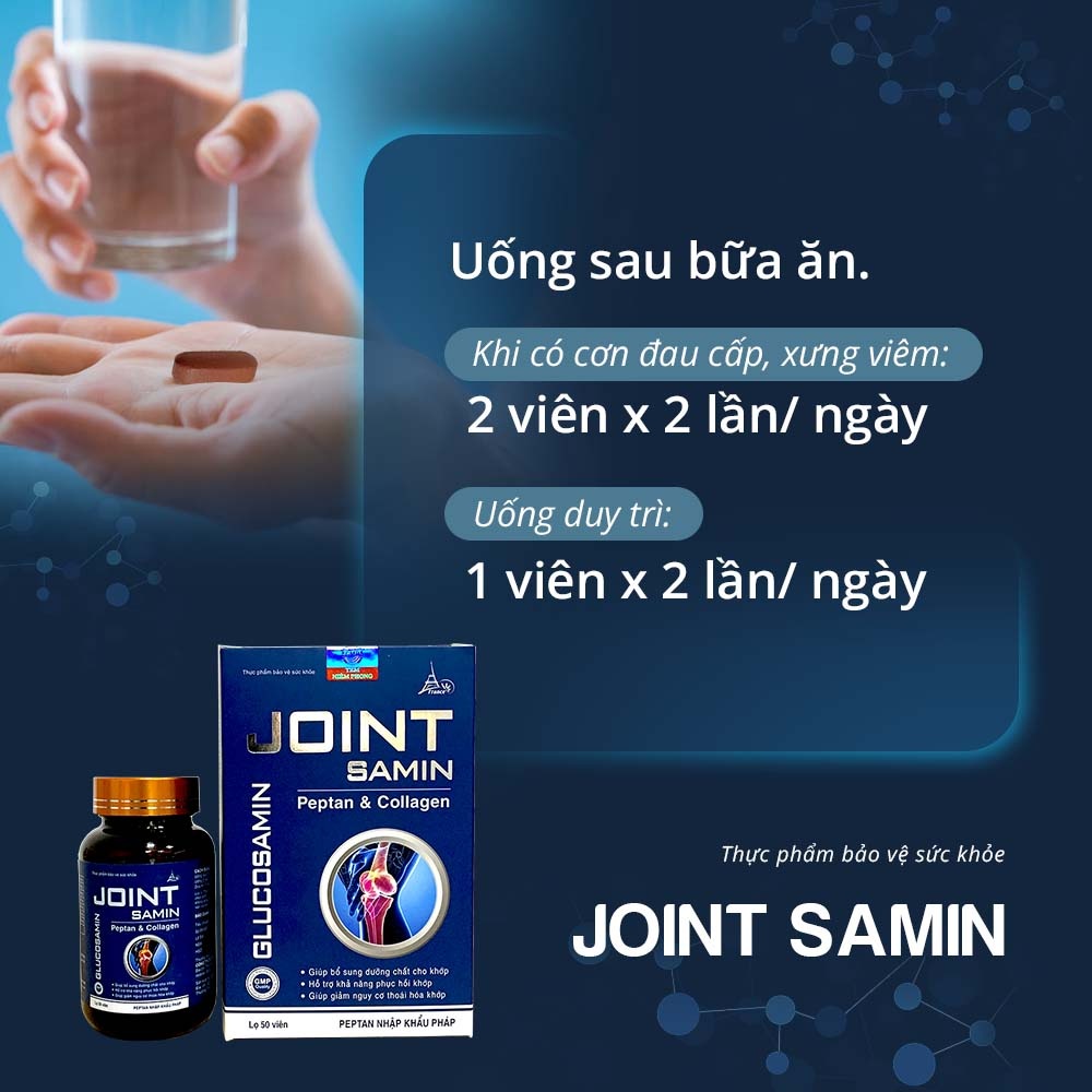 Viên Uống Giảm Thoái Hóa Phục Hồi Xương Khớp Joint Samin Bổ Sung Dưỡng Chất Cho Khớp Làm Trơn Ổ Khớp
