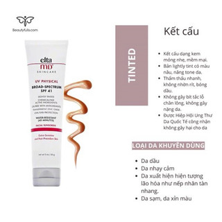 Elta MD UV Physical Broad-Spectrum SPF 41 Kem chống nắng 3 oz