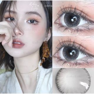 Kính Áp Tròng RUBYEYES Màu Xám B278-5 Full 0-5 Độ, Lens Mắt Màu Xám BST BEARLENS 