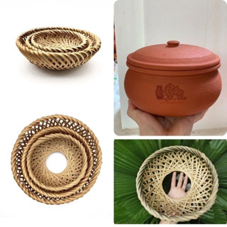 [Đại hạ giá 50% Sỉ tết 2024 ]Rế tre lót nồi đất kho cá cơm niêu gia đình,nhà hàng các size 13 16 18 20 22 25 26 27 30 cm