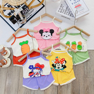 Bộ 2 dây gân tăm body mềm mát cho bé gái b156