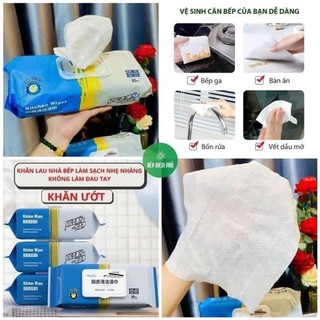 Khăn ướt lau bếp lau đồ đa năng phú đạt