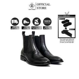 (Bảo hành 12 tháng) Giày Chelsea boot nam da bò đế phíp gỗ sang trọng - Duky Store