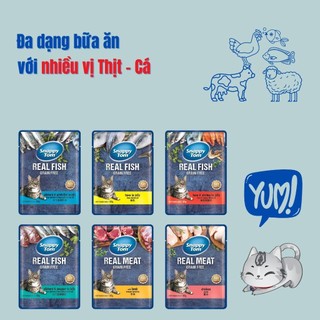 [FreeShip] Pate Snappy Tom Cao Cấp Dành Cho Mèo - 1 Gói 85G - Nhiều Vị