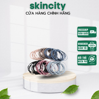 Dây thun cột tóc chun nịt mix màu trơn dày dặn không đau bứt tóc