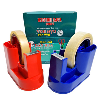 Dao cắt băng keo văn phòng 400 dân hoa, bàn cắt băng keo cỡ nhỏ 12mm,15mm,24mm - vòng lớn -tân an an