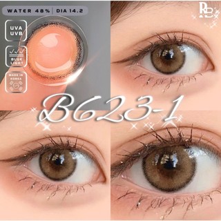 Kính Áp Tròng RUBYEYES Màu Nâu Tây B623-1 Full 0-5 Độ, Lens Mắt Màu Nâu Tây BST BEARLENS 