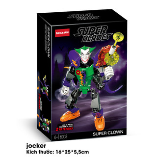 Đồ chơi trẻ em mô hình lắp ráp Joker trong biệt đội siêu anh hùng The Avengers