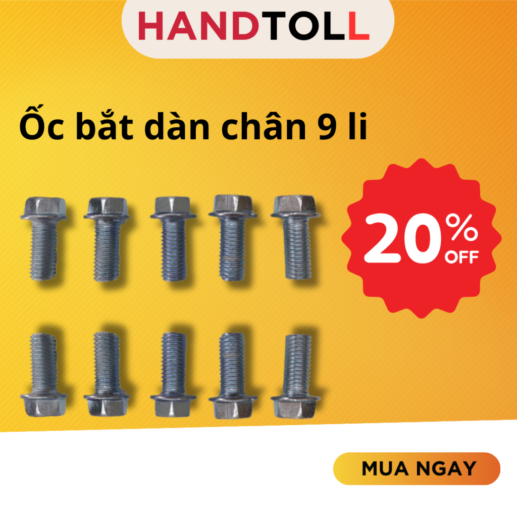10 Ốc sịn 9li x 2,5cm bắt dàn chân