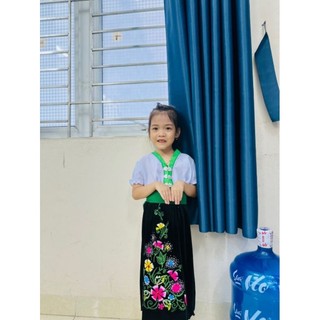 Bộ váy - áo cóm dân tộc Thái cho bé