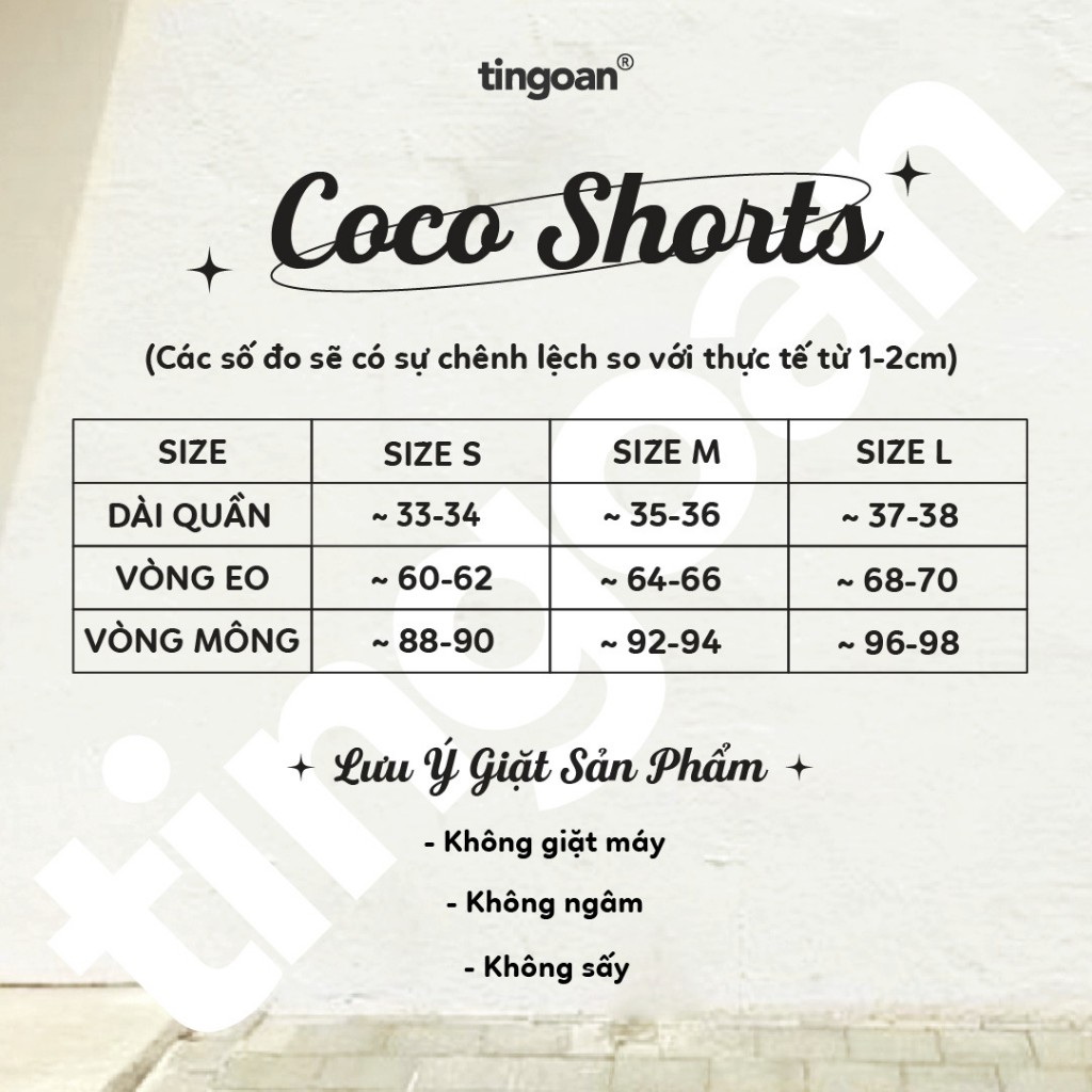 TINGOAN® - Quần shorts đen cạp cao chiết ly eo sẻ gấu 2 bên hai lớp  COCO SHORT/BL