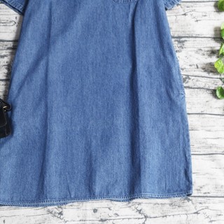 VÁY DENIM CÓ TÚI DÁNG SUÔNG