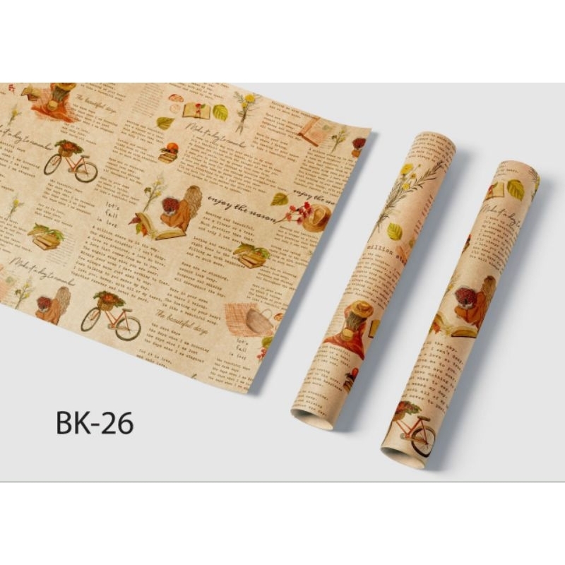 GIẤY BÁO GÓI HOA 2 MẶT (45 TỜ/1 MẪU)