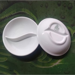  Chén chấm 2 ngăn gốm sứ Minh Long 