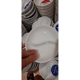 Chén chấm 2 ngăn gốm sứ Minh Long