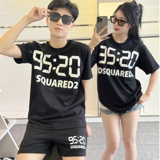 Bộ Hè Nam Nữ BHQD13 Đồng Hồ Áo Chất Liệu Cotton Co Dãn Hai Chiều Thấm Hút Mồ Hôi Thời Trang Mùa Hè