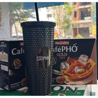 Ly kim cương cà phê phố( tặng túi xách có quai)
