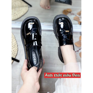 Giầy đốc lười nữ đế 5 phân hàng Quảng Châu khuy chữ Min