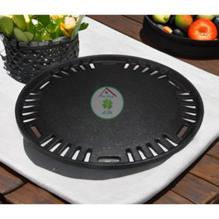  Vỉ nướng gang chống dính dùng cho bếp âm bàn  đường kính 29,5cm  
