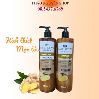 Dầu gội gừng nature's series ginger boots thái lan 480ml