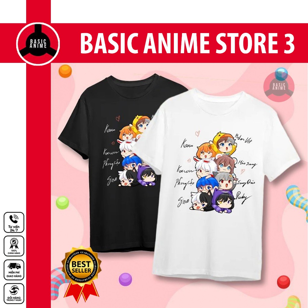 Áo Hero Team Kèm Chữ Ký Hero Team Màu Đen, Thoáng Mát, Thời Trang Hero Team Unisex Cho Bé | BASIC AN