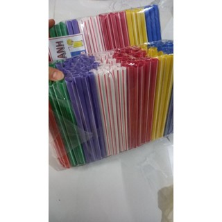 Bịch 160 ống hút chân châu ,ống hút trà sữa 7 màu