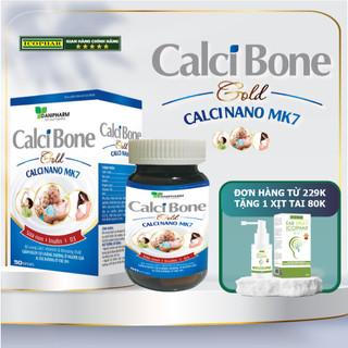CALCI BONE GOLD - BỔ SUNG CALCI, VITAMIN & KHOÁNG CHẤT - GIẢM NGUY CƠ LOÃNG XƯƠNG (NGƯỜI GIÀ) VÀ CÒI XƯƠNG (TRẺ EM)