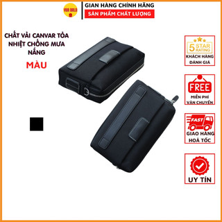  Ví nam vải canvas chống nước cầm tay nhiều ngăn Bop cầm tay vải cao cấp 