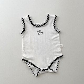 BODYSUIT BÉ GÁI TRẮNG ĐEN