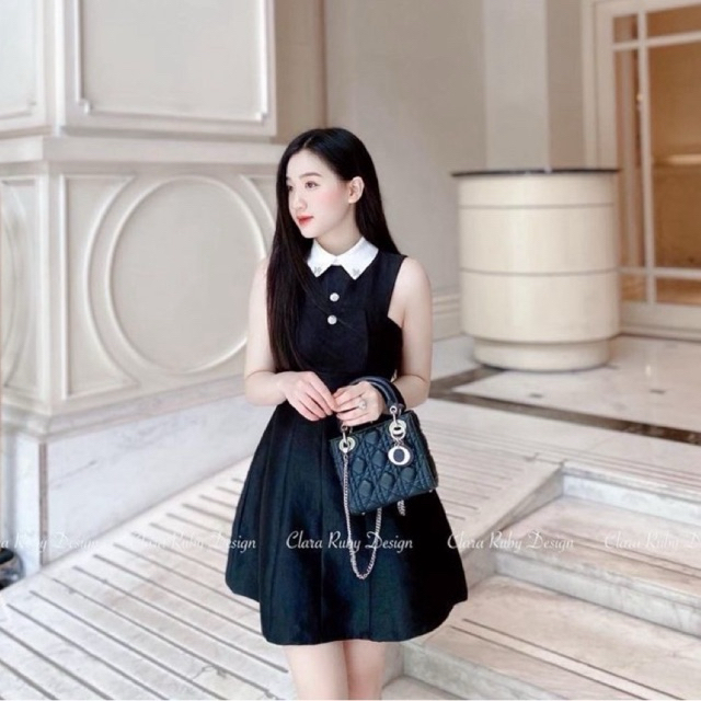 Clara Ruby - Váy Luna cổ sơ mi (size SML)