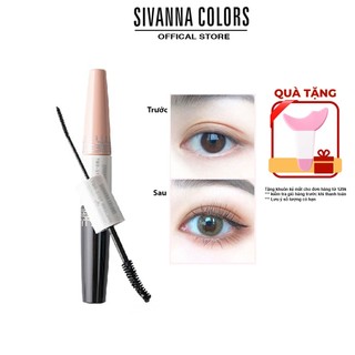 Chuốt mi mascara 2 đầu Sivanna Max Waterproof cong tự nhiên chống nước dài mi HF891
