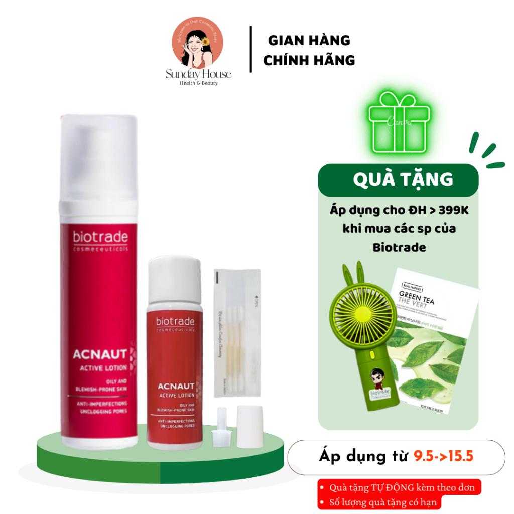 [CHÍNH HÃNG] Lotion Chấm Mụn Sưng, viêm Biotrade Acnaut Active Lotion