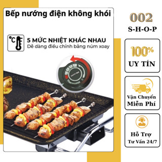 a2 Bếp nướng điện SUNNHOUSE SHD4607 BẢO HÀNH 12 , Bếp nướng thịt bằng điện đa năng 1500w Hàng Chính Hãng-m02-002