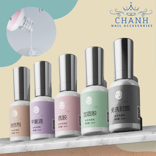 Base Top Cứng hoa hồng 20ml Cao Cấp hàng Chính Hãng, Hoa Hồng Mẫu Mới Chanh Nail