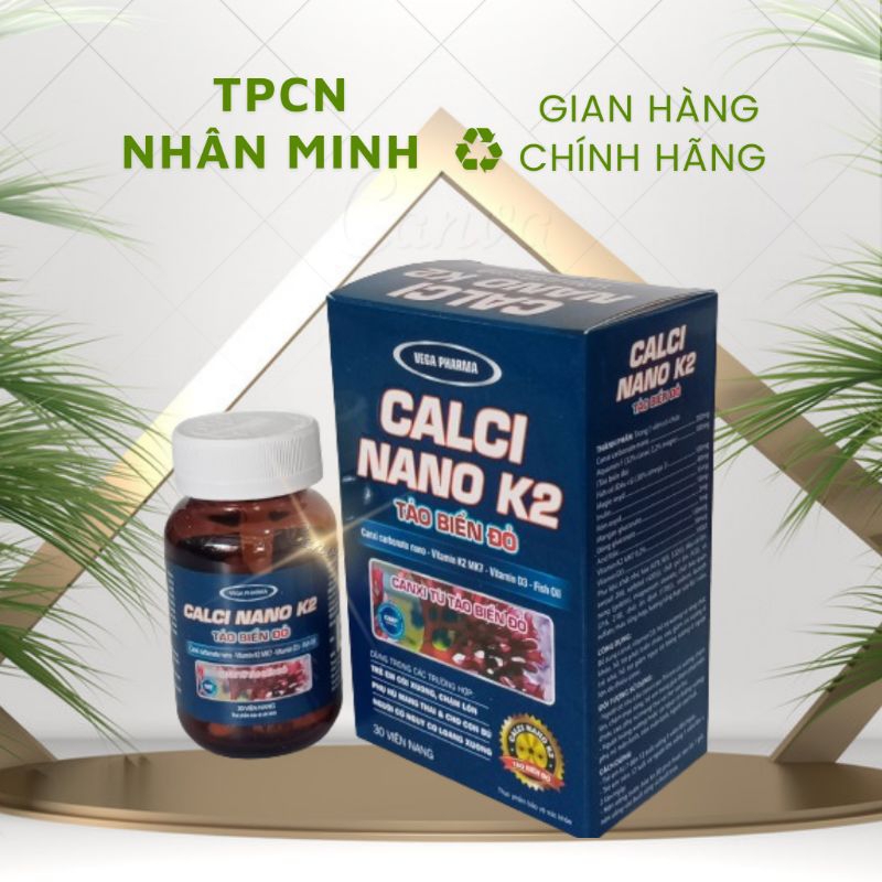 CALCI NANO K2 bổ sung canxi, vitamin D3, K2, hỗ trợ phát triển chiều cao cao cho trẻ