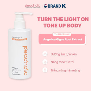 Kem dưỡng nâng tone Peacholic White Body Tone up serum 250ml