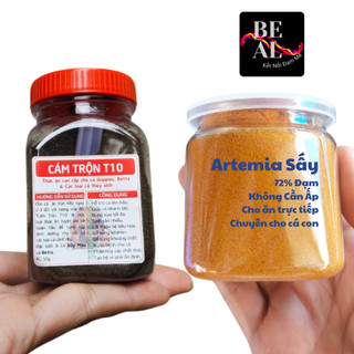 Combo cám trộn T10 atermia sấy khô không cần ấp cho ăn trực tiếp chuyên dùng cho cá con và dưới 5cm
