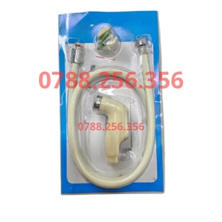 Bộ Vòi Xịt Vệ Sinh, xịt vệ sinh nhựa màu kem. XỊT NHỰA TOILET NHÀ VỆ SINH