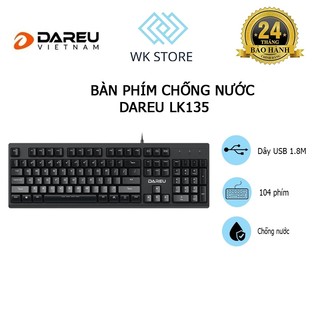 Combo 5 Bàn Phím Văn Phòng Dareu LK135 | Chống Nước | BH 24T