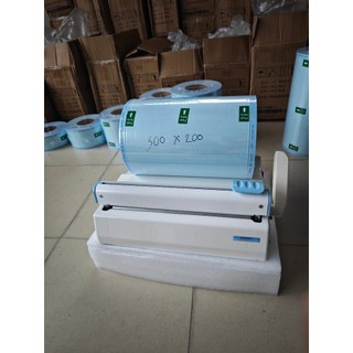 Cuộn túi hấp tiệt trùng y tế dạng dẹt 40cm 35cm- 30cm x200m - Cuộn túi đóng gói vô trùng dụng cụ y tế, nha khoa