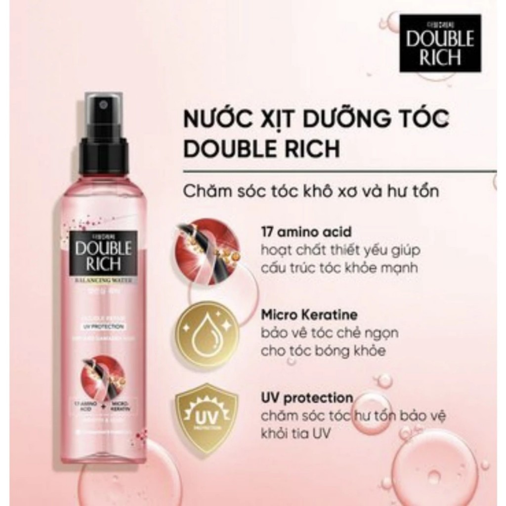 Xịt Dưỡng Tóc Double Rich