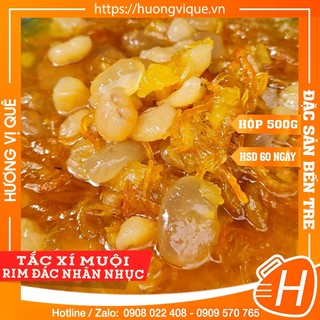 Tắc Xí Muội Rim Đác Nhãn Nhục - Hộp 500g - Đặc Sản Bến Tre