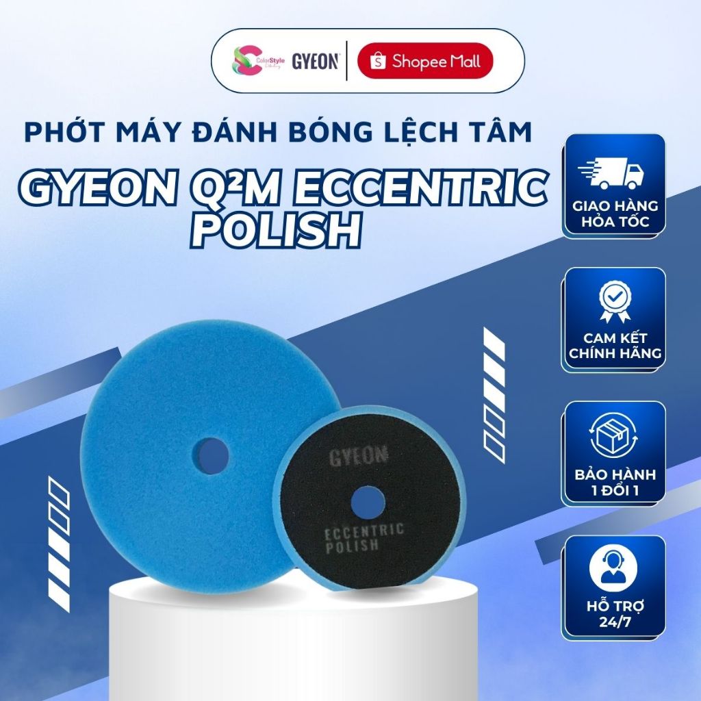 GYEON Q2M Eccentric Polish Phớt Đánh Bóng Lệch Tâm Hỗ Trợ Cắt Xước Nhanh