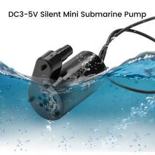 Máy bơm chìm mini 3-6v màu đen