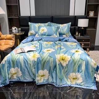 Set 4 món chăn ga gối lụa thái- tokyo.bedding