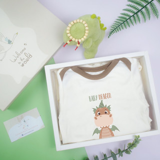 Set 4 món quần áo sơ sinh cho bé trai gái, quà cho bé đầy tháng, quà tặng sơ sinh - tặng kèm hộp quà